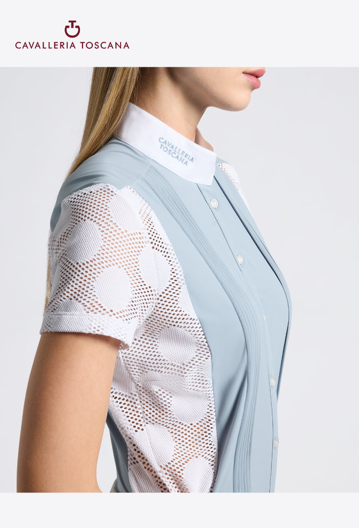 Cavalleria Toscana - Women's Perforated Jacquard and Jersey Competition Shirt