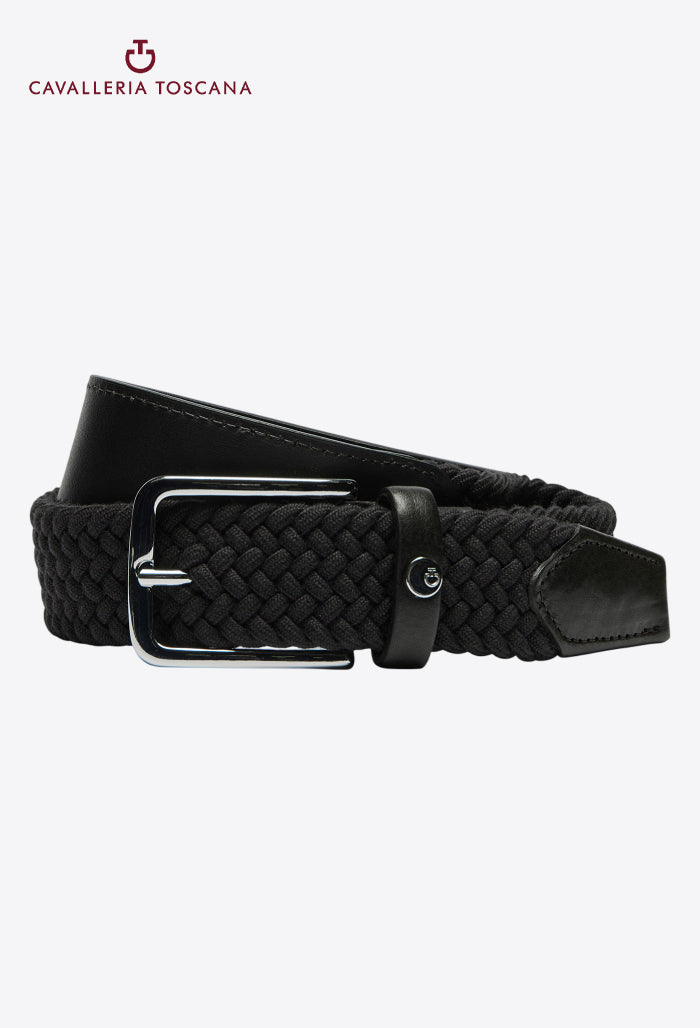 Cavalleria Toscana - CT Men's Leather and Wool Elastic Belt