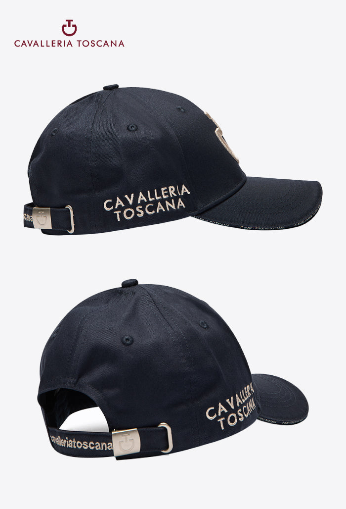 Cavalleria Toscana – Baumwollkappe mit gesticktem Logo