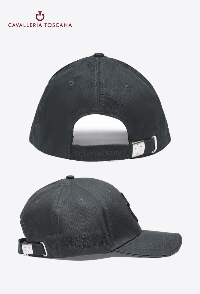 Cavalleria Toscana – Baumwollkappe mit gesticktem Logo