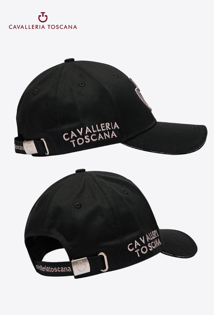 Cavalleria Toscana – Baumwollkappe mit gesticktem Logo