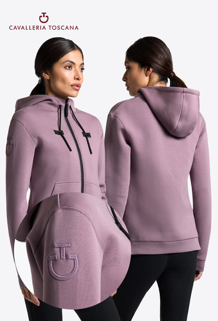 Cavalleria Toscana - Women's Cotton Zip Hoodie