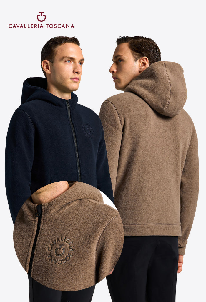 Cavalleria Toscana - Men's Zip-Up Technical Fleece Hoodie
