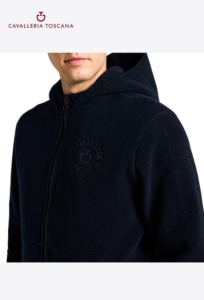 Cavalleria Toscana - Men's Zip-Up Technical Fleece Hoodie
