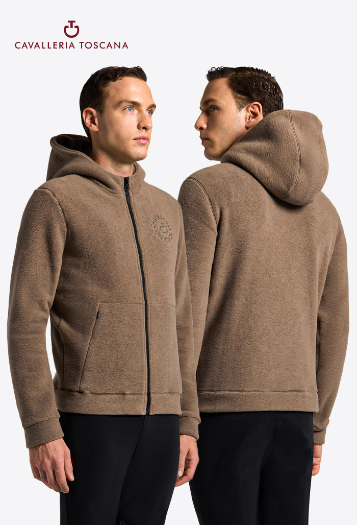 Cavalleria Toscana - Men's Zip-Up Technical Fleece Hoodie