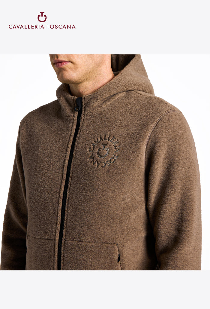 Cavalleria Toscana - Men's Zip-Up Technical Fleece Hoodie