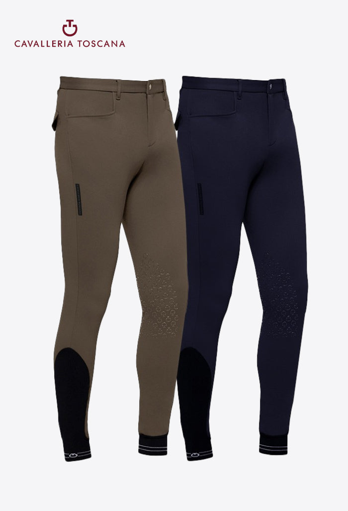 Cavalleria Toscana - Men's Knee Grip Breeches Logo Tape
