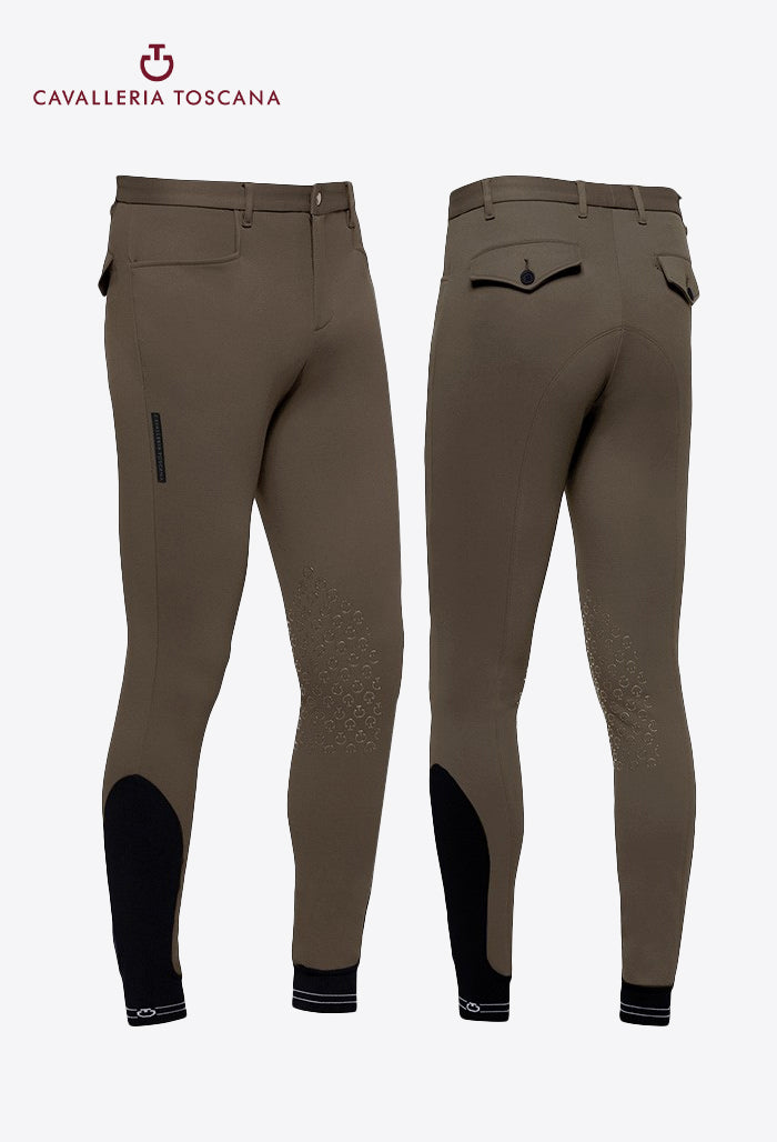 Cavalleria Toscana - Men's Knee Grip Breeches Logo Tape