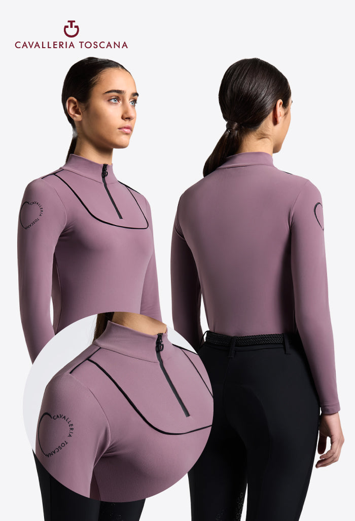 Cavalleria Toscana - Warm Jersey with Piping Training Polo