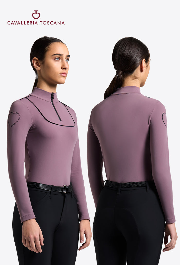 Cavalleria Toscana - Warm Jersey with Piping Training Polo