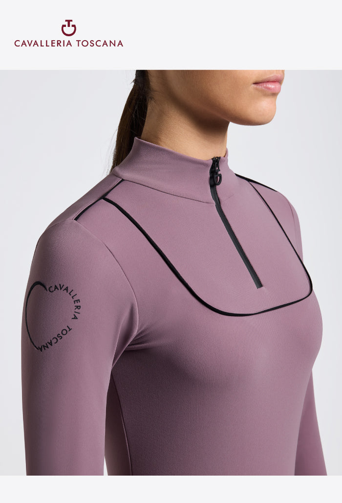 Cavalleria Toscana - Warm Jersey with Piping Training Polo