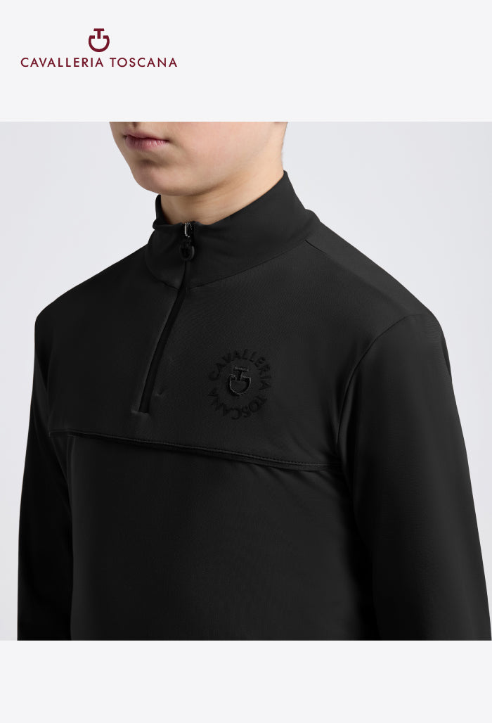 Cavalleria Toscana - Warm Jersey with Piping Training Polo