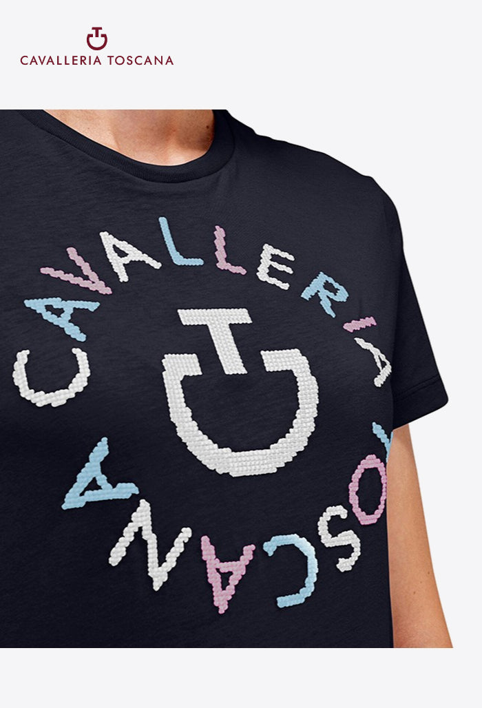 Cavalleria Toscana - Women’s Emblem Pixel T-Shirt