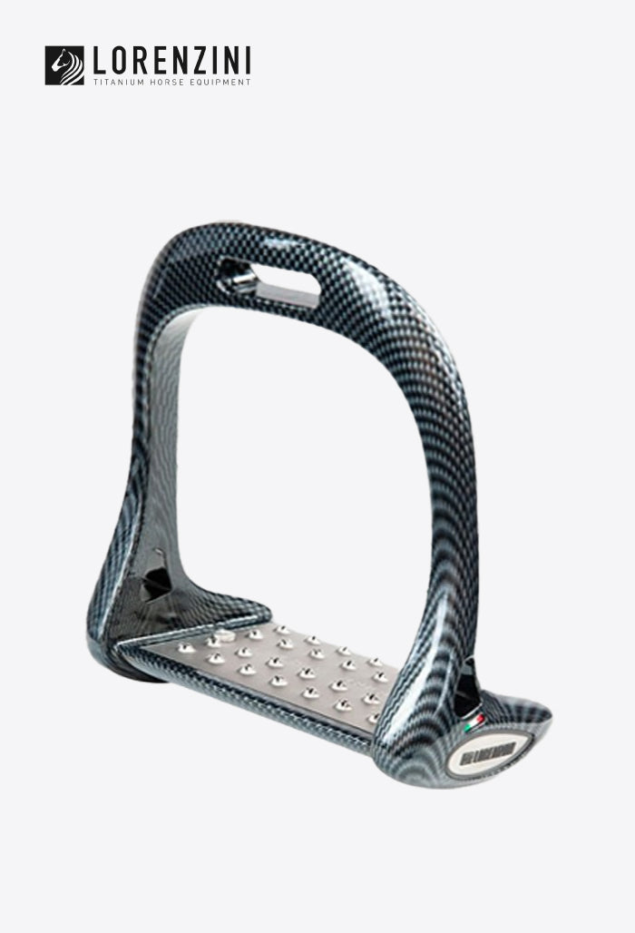 Lorenzini - Stirrups Set Titanium Plate 6.5cm Jumping