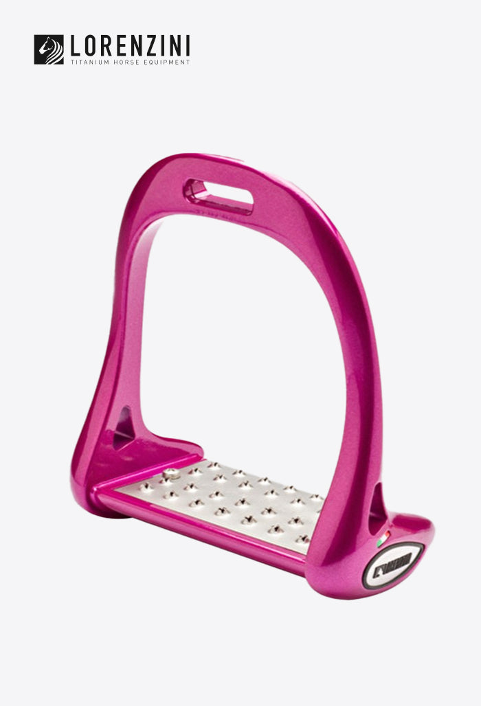 Lorenzini - Stirrups Set Titanium Plate 6.5cm Jumping