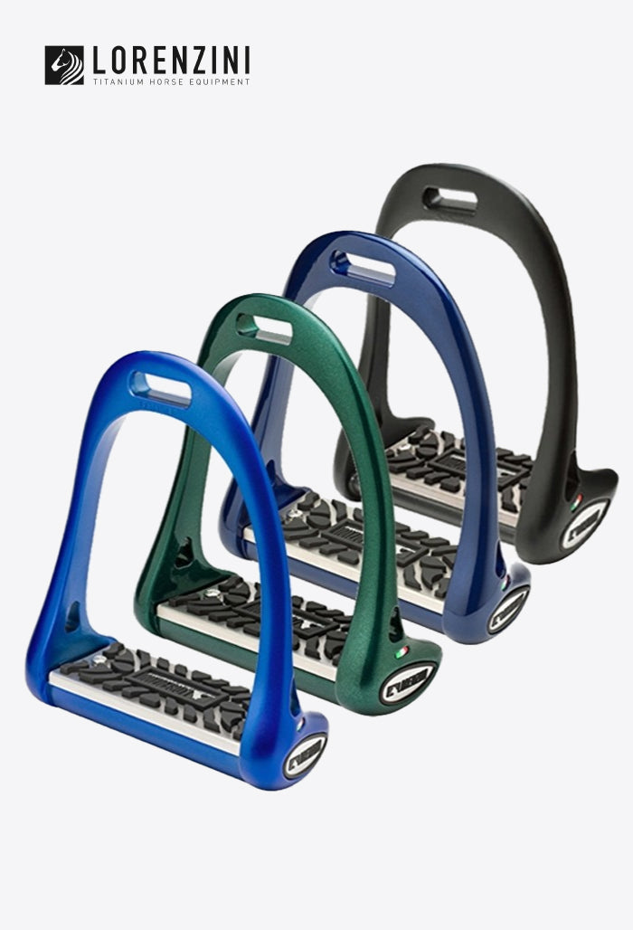 Lorenzini – Stirrups Set Rubber Plate 5cm Dressage