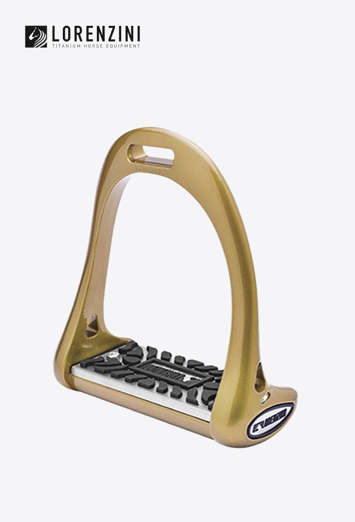 Lorenzini - Stirrups Set Rubber Plate 5cm Dressage