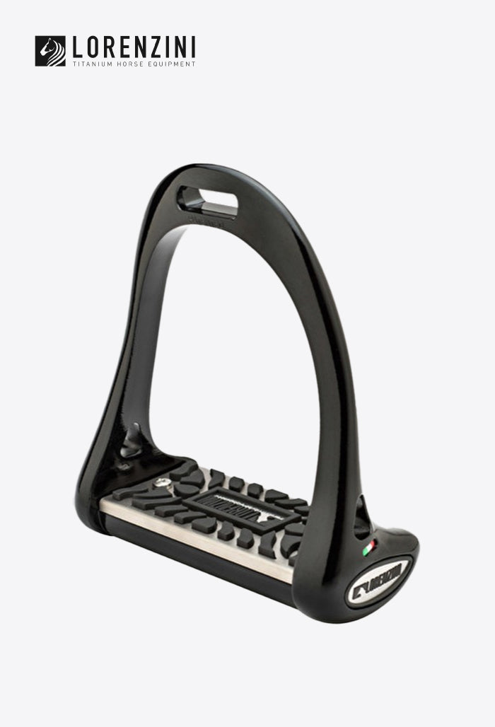 Lorenzini - Stirrups Set Rubber Plate 5cm Dressage