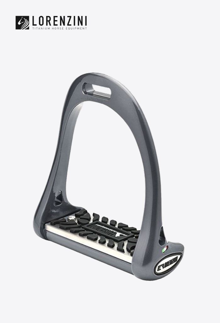 Lorenzini - Stirrups Set Rubber Plate 5cm Dressage