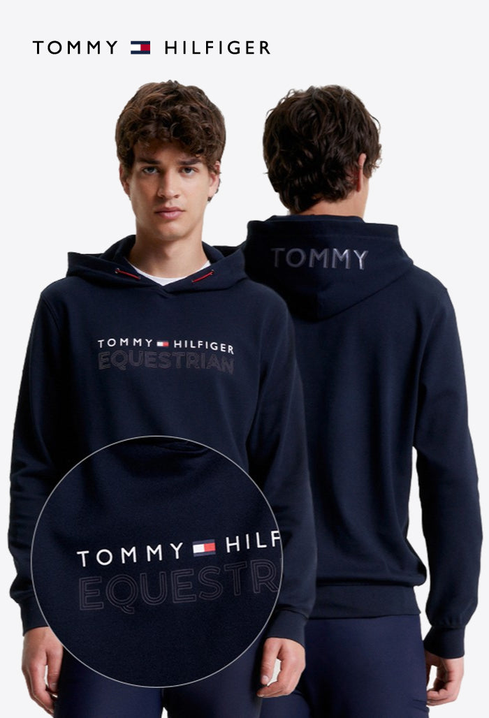 Tommy Hilfiger - Men's Riding Shirt - LONDON Logo Fleece Hoodie