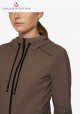 Cavalleria Toscana - Perforated Jersey insert Hooded Zip Softshell Jaket