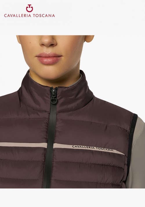 Cavalleria Toscana - CT Team Highlight Quilted Nylon Puffer Vest