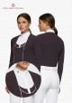 Cavalleria Toscana - Women&#039;s jersey show shirt with buttons
