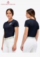 Cavalleria Toscana - Women&#039;s Cotton Puff Sleeve T-shirt CT Emblem