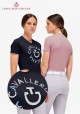 Cavalleria Toscana - Women&#039;s Cotton Puff Sleeve T-shirt CT Emblem Pixel