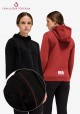 Cavalleria Toscana - Women&#039;s cotton-sweatshirt with a zip / CT Orbit