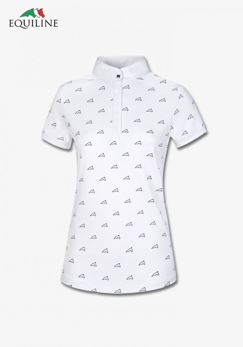 Equiline - Women's comp polo shirt s/s Plum
