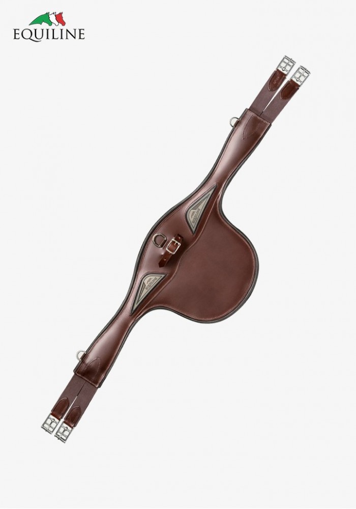 Equiline - Leather stud guard girth